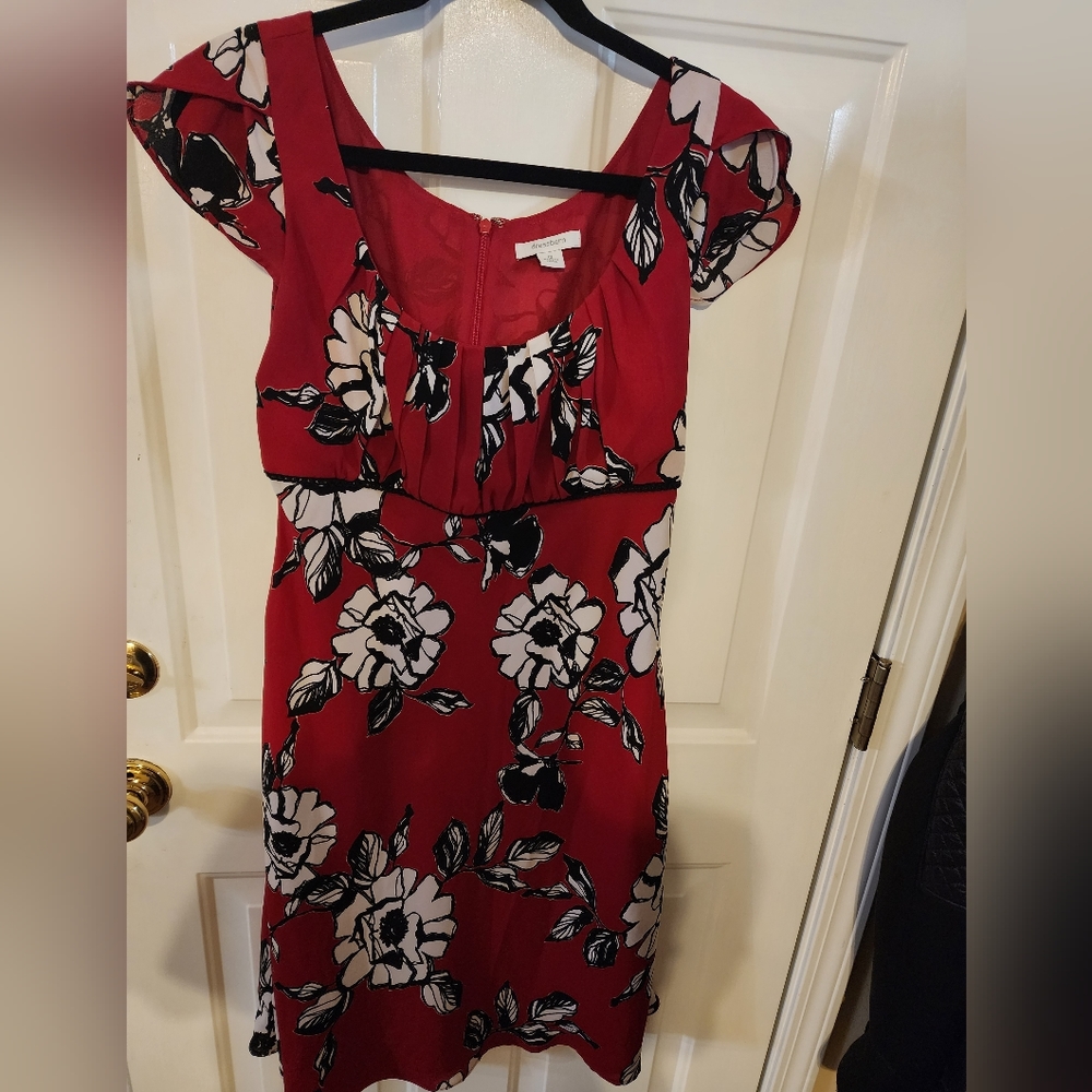 Red dress. Pretty.